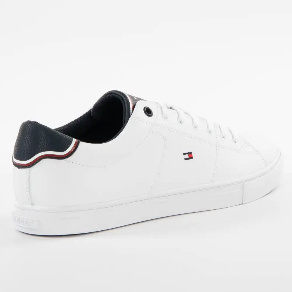 Basket de ville basse homme Tommy Jeans Classic flag logo Blanc - ZESHOES