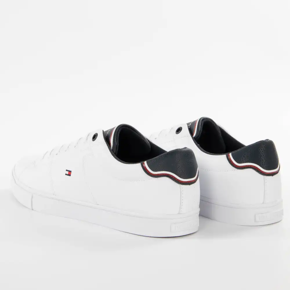 Basket de ville basse homme Tommy Jeans Classic flag logo Blanc - ZESHOES