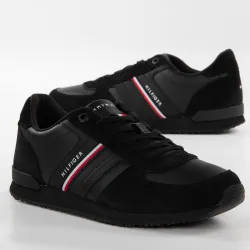 Basket de ville basse homme Tommy Jeans Vintage logo Noir - ZESHOES Basket de ville basse homme Tommy Jeans Vintage logo Noir - ZESHOES