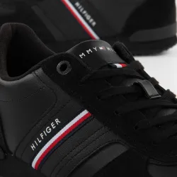 Basket de ville basse homme Tommy Jeans Vintage logo Noir - ZESHOES Basket de ville basse homme Tommy Jeans Vintage logo Noir - ZESHOES