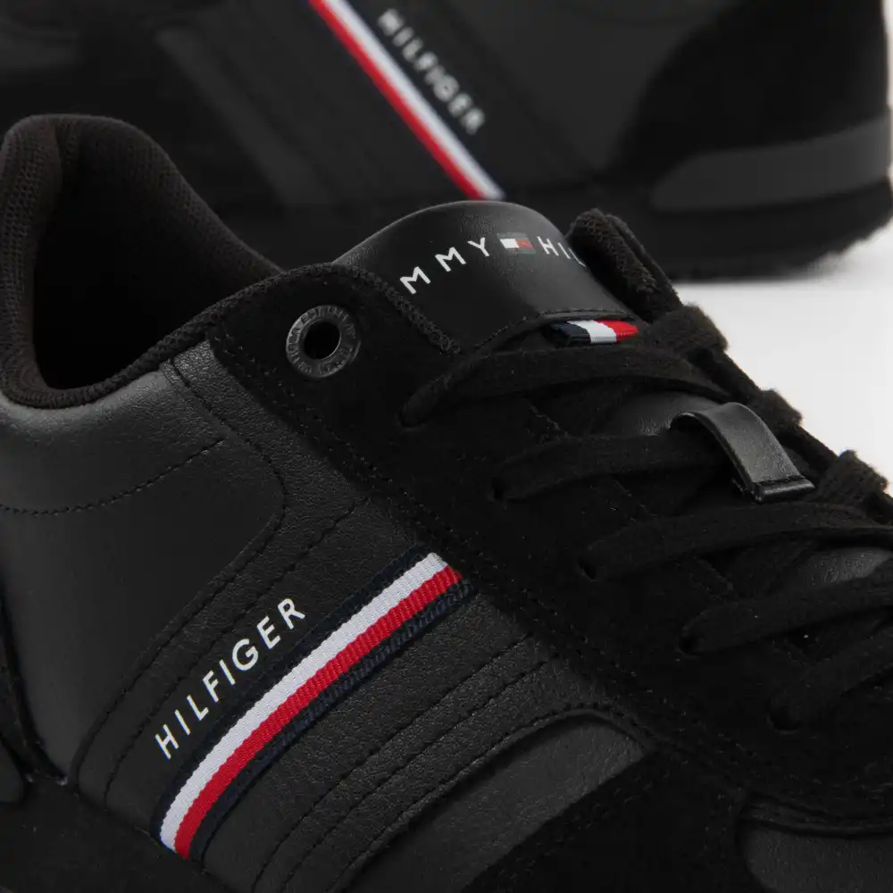 Basket de ville basse homme Tommy Jeans Vintage logo Noir - ZESHOES Basket de ville basse homme Tommy Jeans Vintage logo Noir - ZESHOES