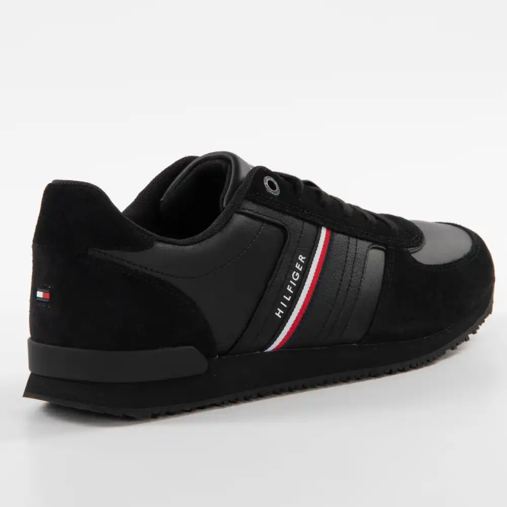 Basket de ville basse homme Tommy Jeans Vintage logo Noir - ZESHOES Basket de ville basse homme Tommy Jeans Vintage logo Noir - ZESHOES