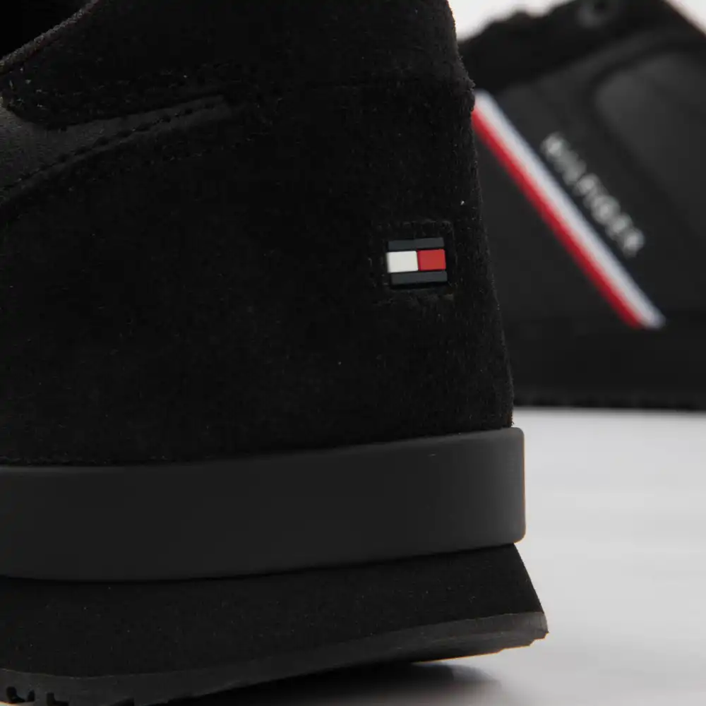 Basket de ville basse homme Tommy Jeans Vintage logo Noir - ZESHOES Basket de ville basse homme Tommy Jeans Vintage logo Noir - ZESHOES