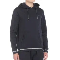 Sweat capuche homme Guess Line green Bleu - ZESHOES