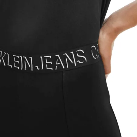 Legging femme Calvin Klein Noir Logo ceinture