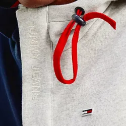 Sweat capuche homme Tommy Jeans Block color Bleu - ZESHOES