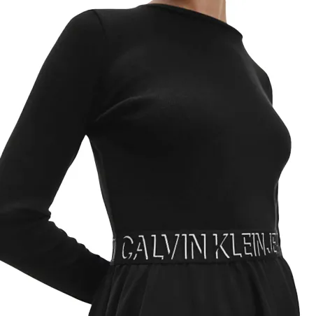 Produits victimes de leur succès Calvin Klein Noir Logo ceinture