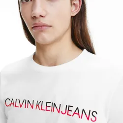 T shirt manche courte homme Calvin Klein Style bio Blanc - ZESHOES