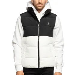 Doudoune sans manches homme Calvin Klein B&W Blanc - ZESHOES