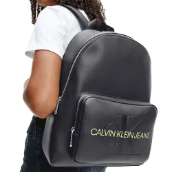 Sac à dos femme Calvin Klein Style rond Noir - ZESHOES