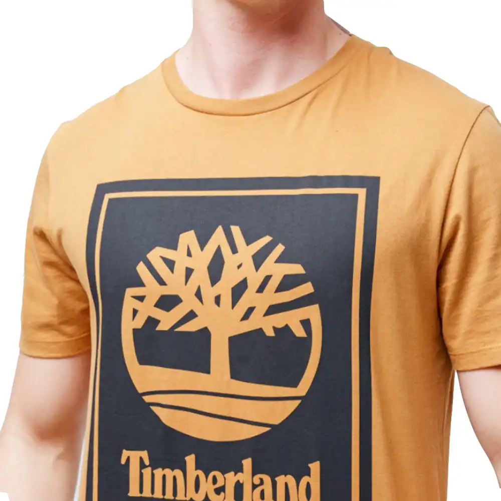 T shirt manche courte homme Timberland YC core+ stack logo tee Orange - ZESHOES