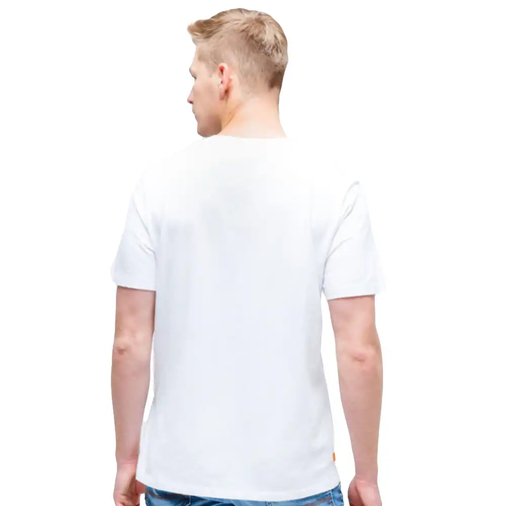 T shirt manche courte homme Timberland YC core+ stack logo tee Blanc - ZESHOES