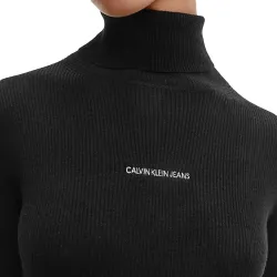 Robe femme Calvin Klein Logo brodé Noir - ZESHOES