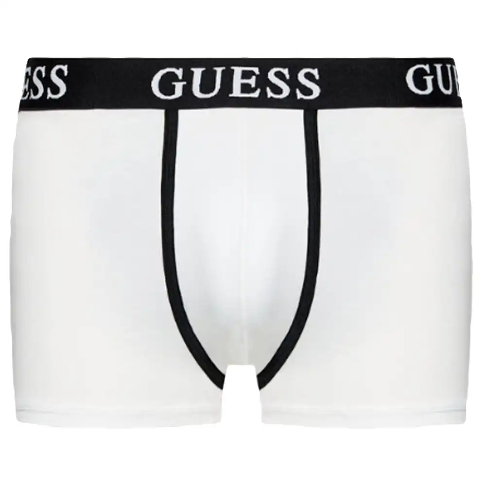 Boxer homme Guess Pack x3 unlimited logo Blanc - ZESHOES