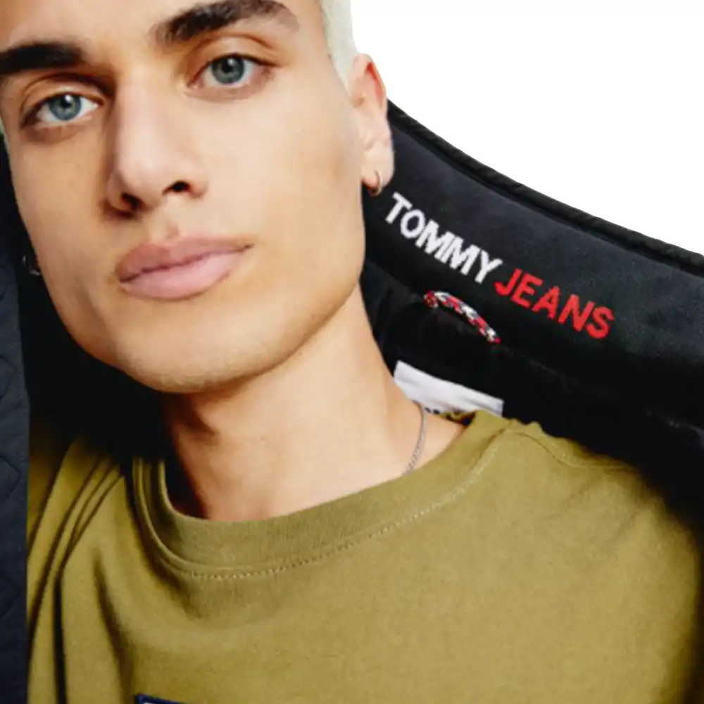 Blouson homme Tommy Jeans Essential padded jacket Noir - ZESHOES