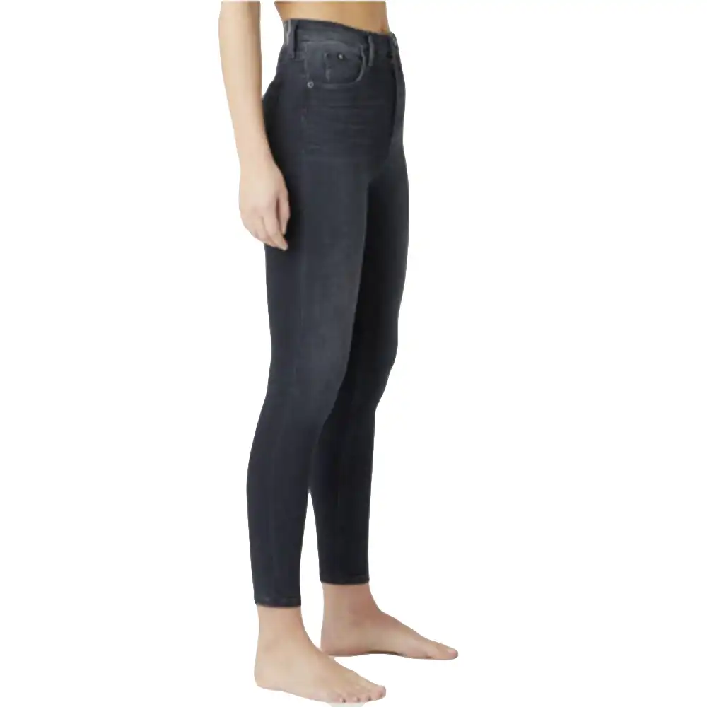 Jeans femme Calvin Klein High rise skinny ankle Noir - ZESHOES Jeans femme Calvin Klein High rise skinny ankle Noir - ZESHOES