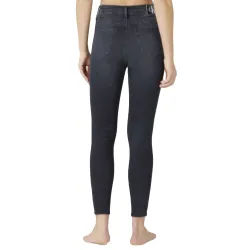 Jeans femme Calvin Klein High rise skinny ankle Noir - ZESHOES Jeans femme Calvin Klein High rise skinny ankle Noir - ZESHOES