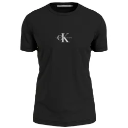 Tee shirt manche courte femme Calvin Klein New iconic essential tee Noir - ZE...