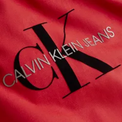 T shirt manche courte homme Calvin Klein Archival monogram flock tee Rouge - ... T shirt manche courte homme Calvin Klein Archival monogram flock tee Rouge - ...