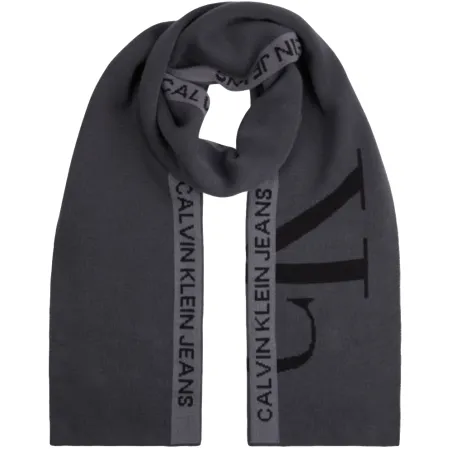 Produits victimes de leur succès Calvin Klein Gris Cotton tape scarf