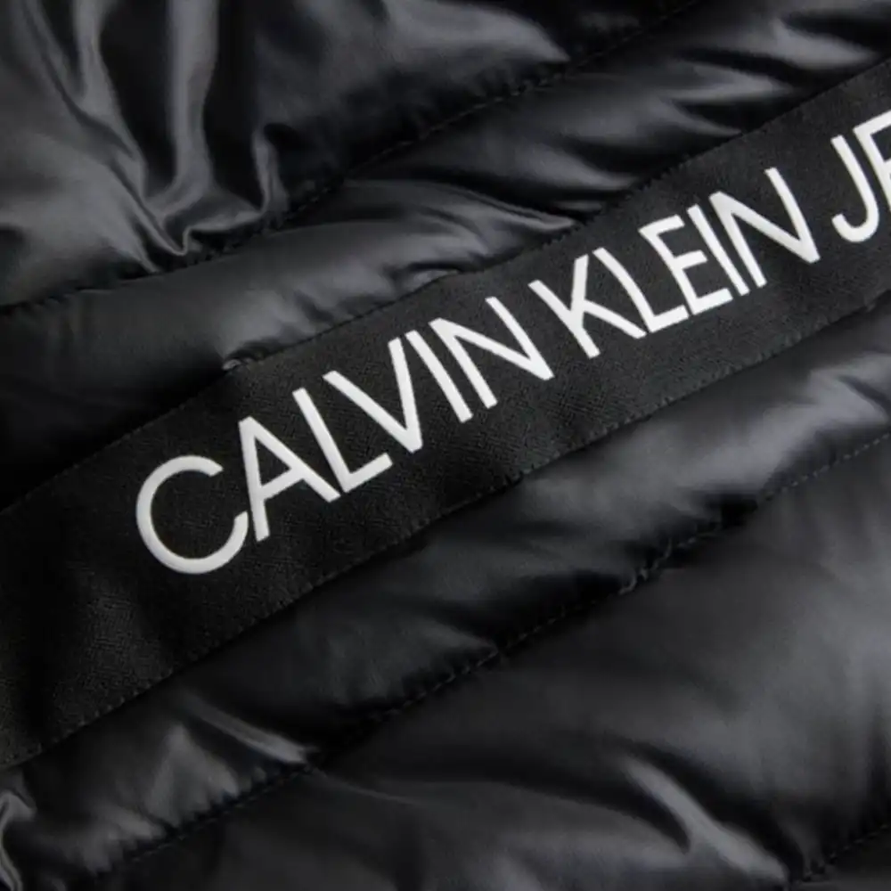Doudoune homme Calvin Klein Elastic moto jacket Noir - ZESHOES