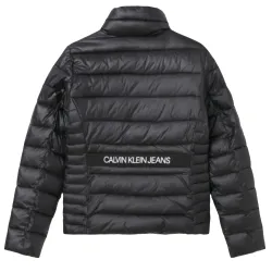 Doudoune homme Calvin Klein Elastic moto jacket Noir - ZESHOES