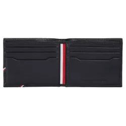 Portefeuille homme Tommy Jeans Downtown mini cc wallet Noir - ZESHOES Portefeuille homme Tommy Jeans Downtown mini cc wallet Noir - ZESHOES