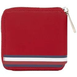 Portefeuille femme Tommy Jeans Poppy med za corp Rouge - ZESHOES