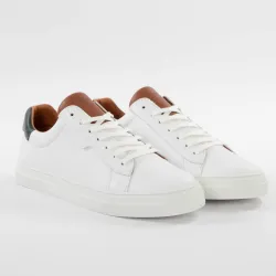 Basket de ville basse homme Schmoove Spark clay Blanc - ZESHOES