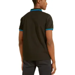 Polo manche courte Guess Classic logo triangle Noir - ZESHOES Polo manche courte Guess Classic logo triangle Noir - ZESHOES