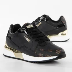 Basket basse femme Guess Moxfal Noir - ZESHOES