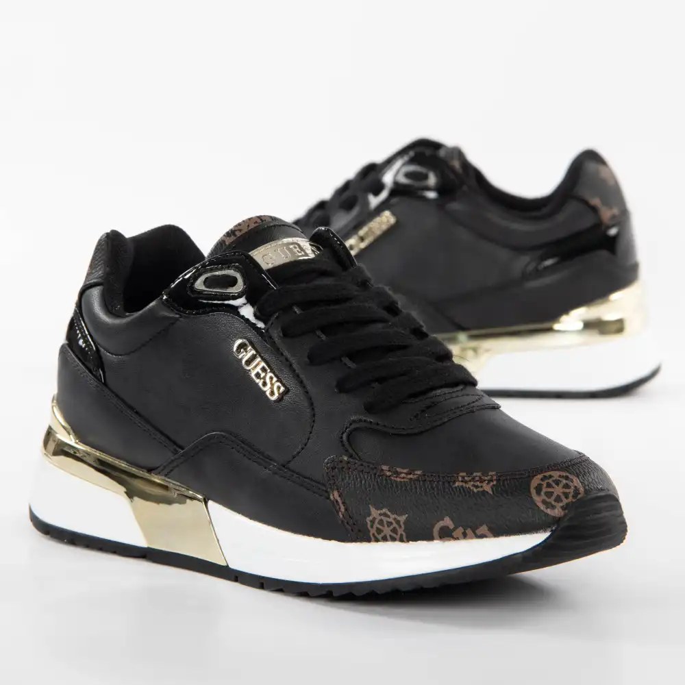 Basket basse femme Guess Moxfal Noir - ZESHOES
