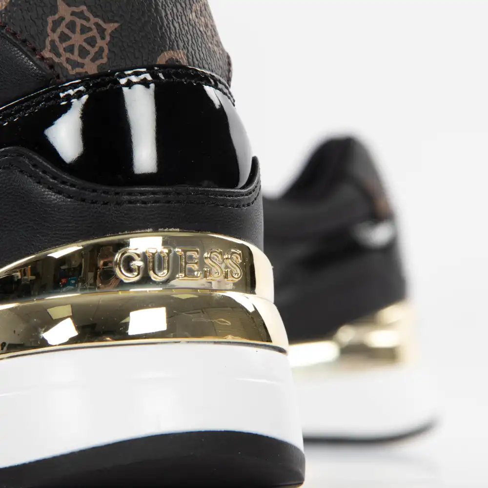 Basket basse femme Guess Moxfal Noir - ZESHOES