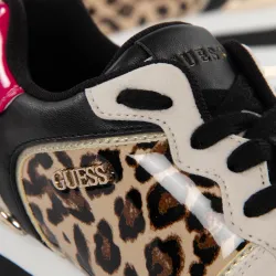 Basket basse femme Guess Hektore Leopard - ZESHOES