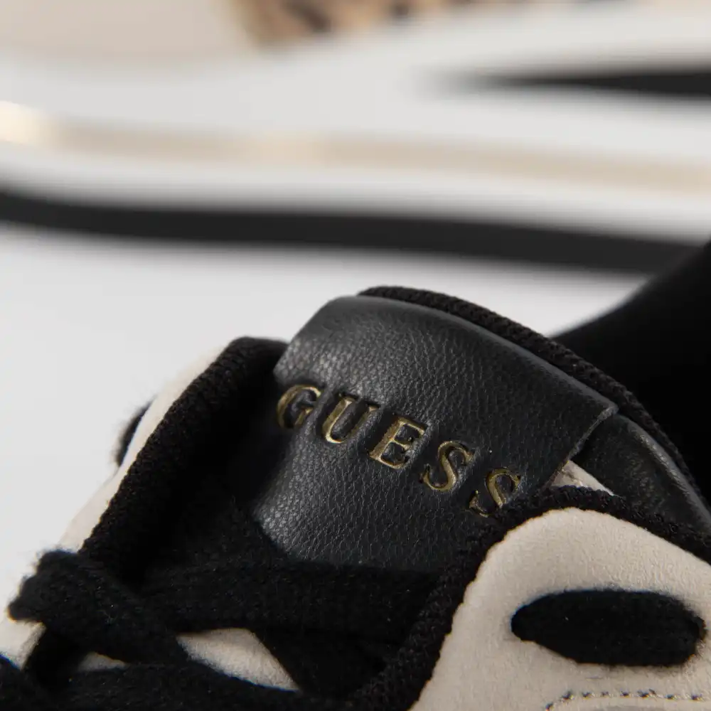 Basket basse femme Guess Hektore Leopard - ZESHOES