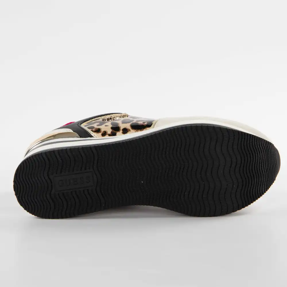 Basket basse femme Guess Hektore Leopard - ZESHOES