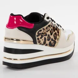 Basket basse femme Guess Hektore Leopard - ZESHOES
