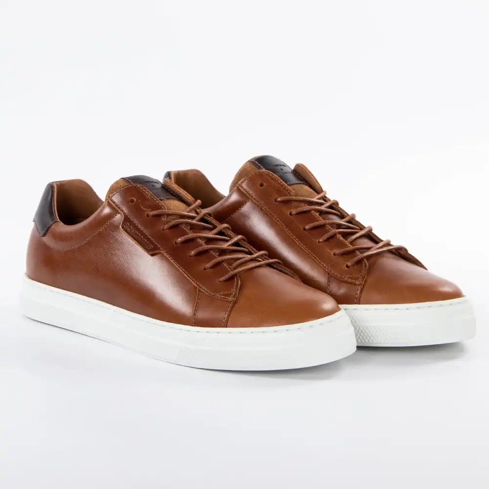 Basket de ville basse homme Schmoove Spark clay Camel - ZESHOES