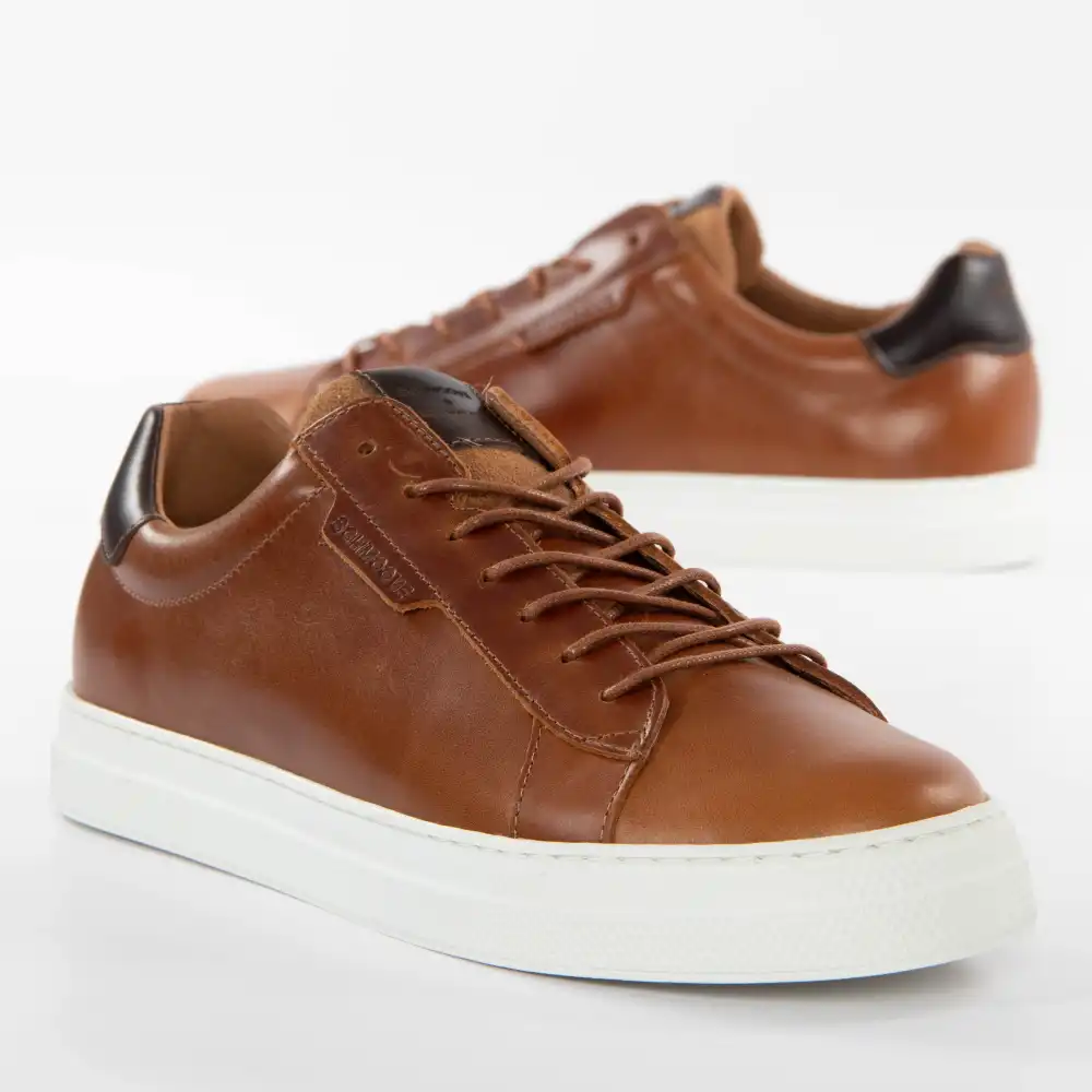 Basket de ville basse homme Schmoove Spark clay Camel - ZESHOES