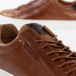 Basket de ville basse homme Schmoove Spark clay Camel - ZESHOES