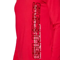 Sweat shirt homme Guess Original logo Rouge - ZESHOES