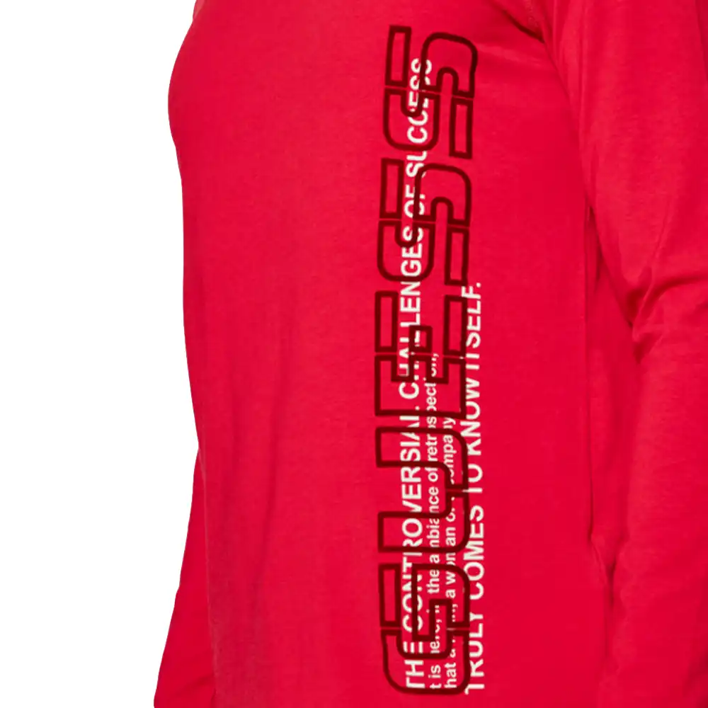 Sweat shirt homme Guess Original logo Rouge - ZESHOES