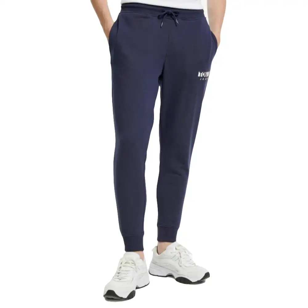 Pantalon jogging homme Tommy Jeans  Bleu  Original logo essential