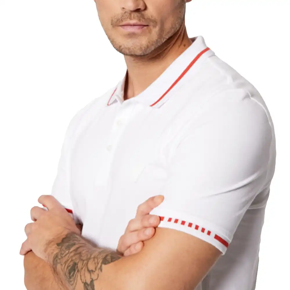 Polo manche courte Guess Classic line Blanc - ZESHOES