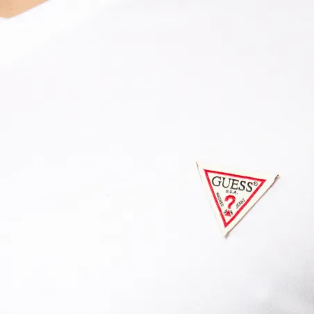 Produits victimes de leur succès Guess Blanc Little logo triangle