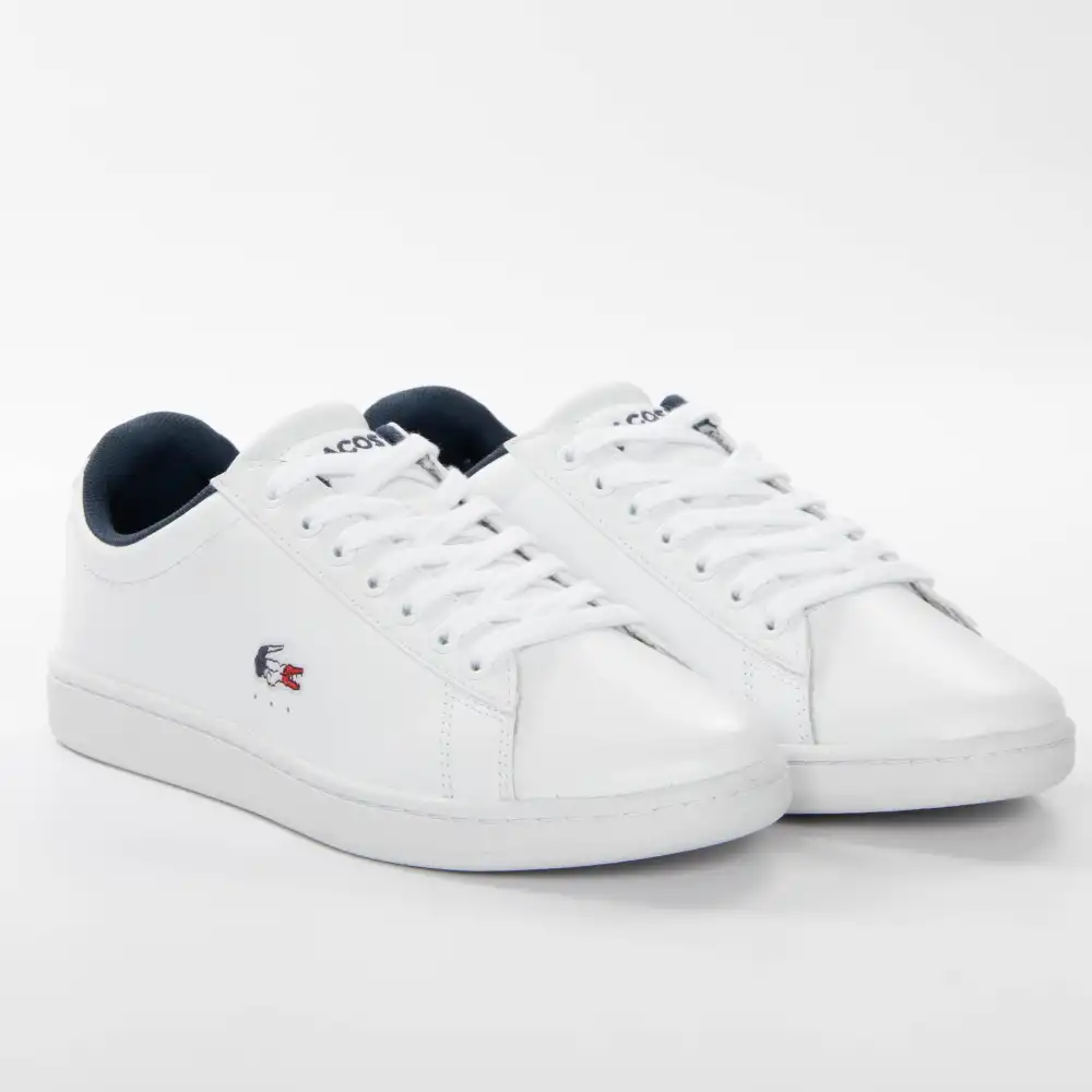 Basket basse homme Lacoste Carnaby evo tri Blanc - ZESHOES