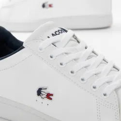 Basket basse femme Lacoste Carnaby evo tri Blanc - ZESHOES Basket basse femme Lacoste Carnaby evo tri Blanc - ZESHOES