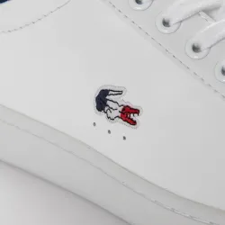 Basket basse femme Lacoste Carnaby evo tri Blanc - ZESHOES Basket basse femme Lacoste Carnaby evo tri Blanc - ZESHOES
