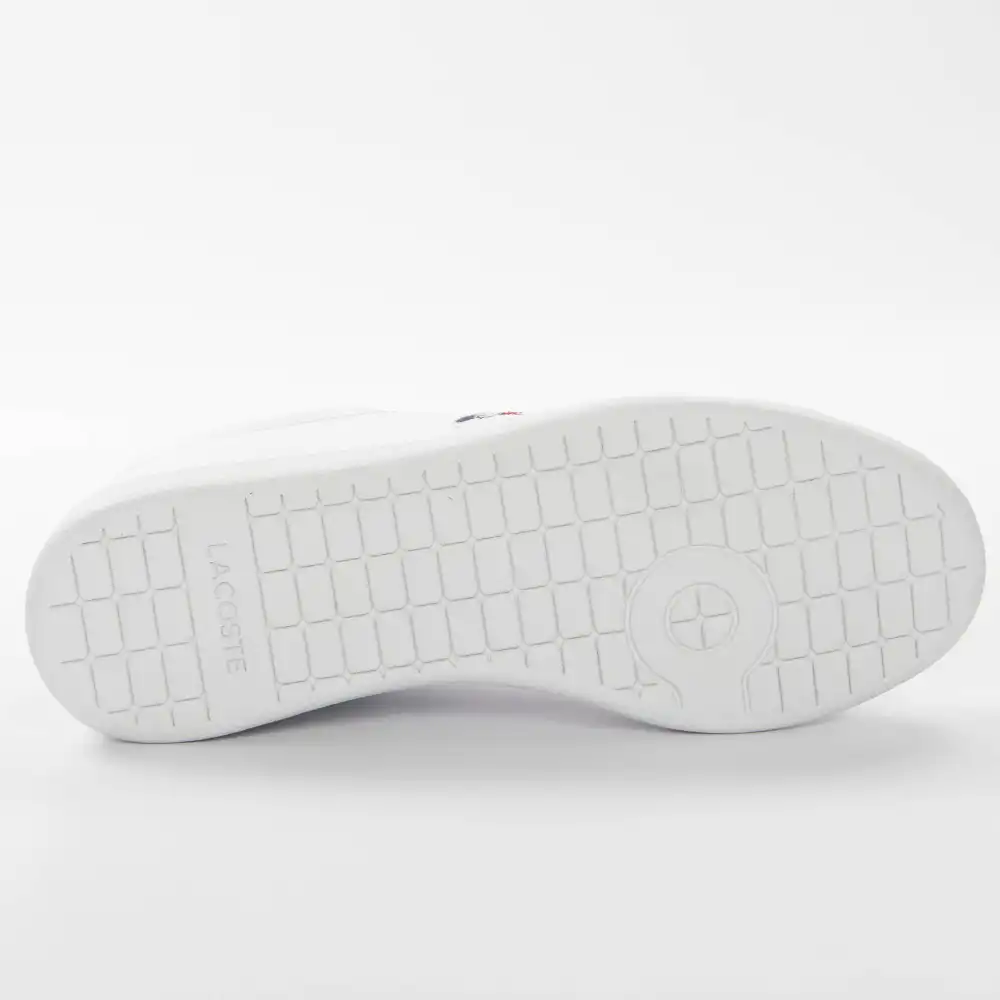 Basket basse femme Lacoste Carnaby evo tri Blanc - ZESHOES Basket basse femme Lacoste Carnaby evo tri Blanc - ZESHOES