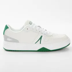 Basket basse homme Lacoste L001 Leather Blanc - ZESHOES Basket basse homme Lacoste L001 Leather Blanc - ZESHOES